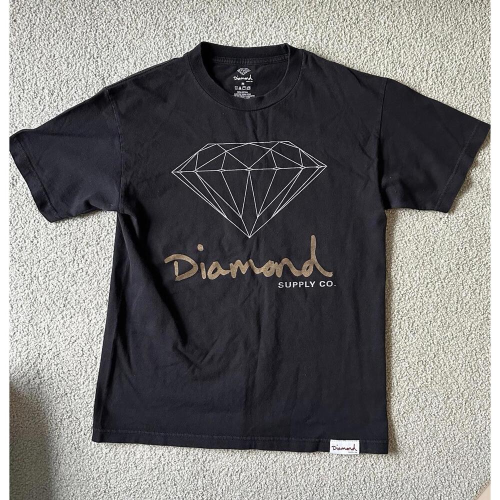 Diamond Supply Co Short Sleeve T-Shirt - Men’s Size M Black